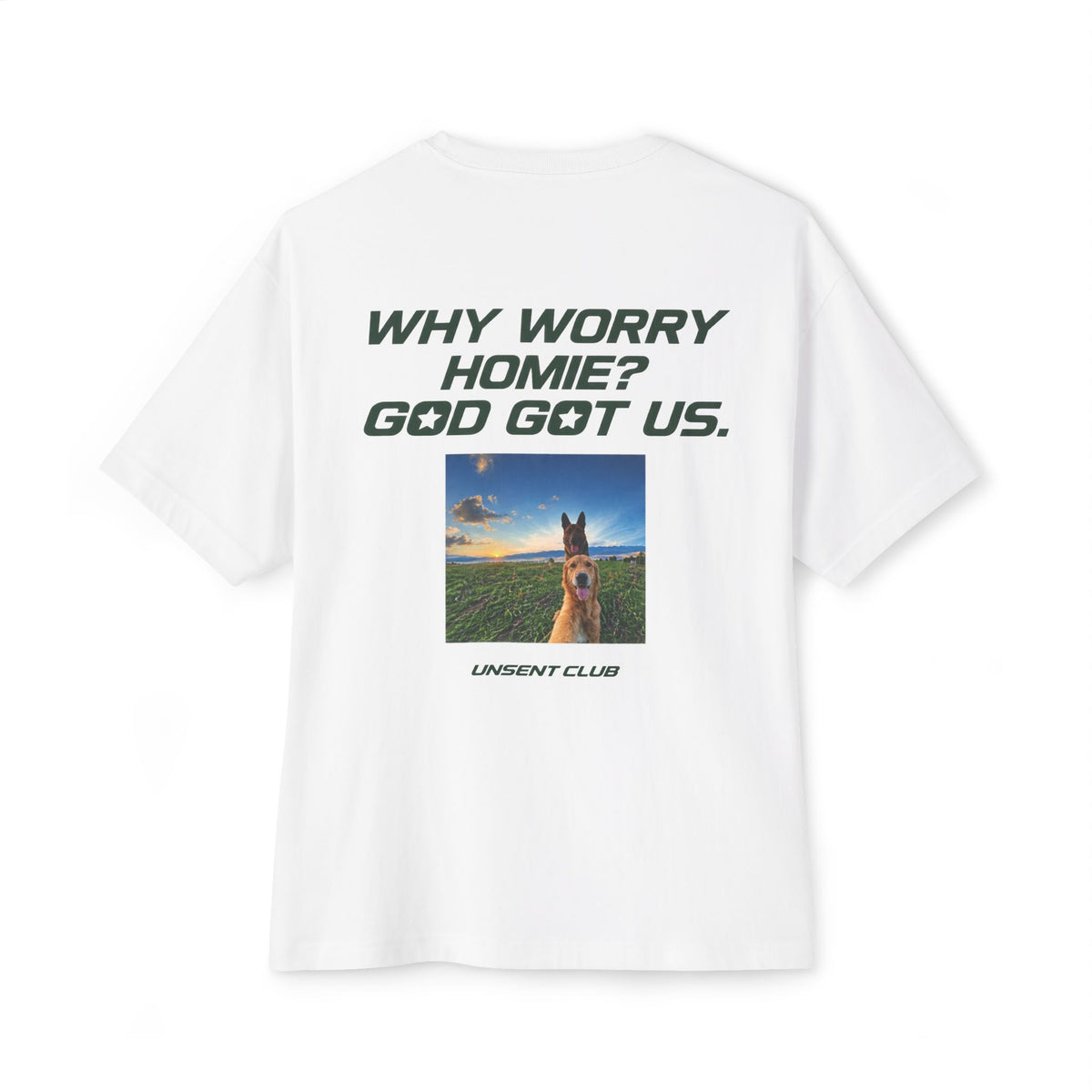 WHY WORRY HOMIE? GOD GOT US