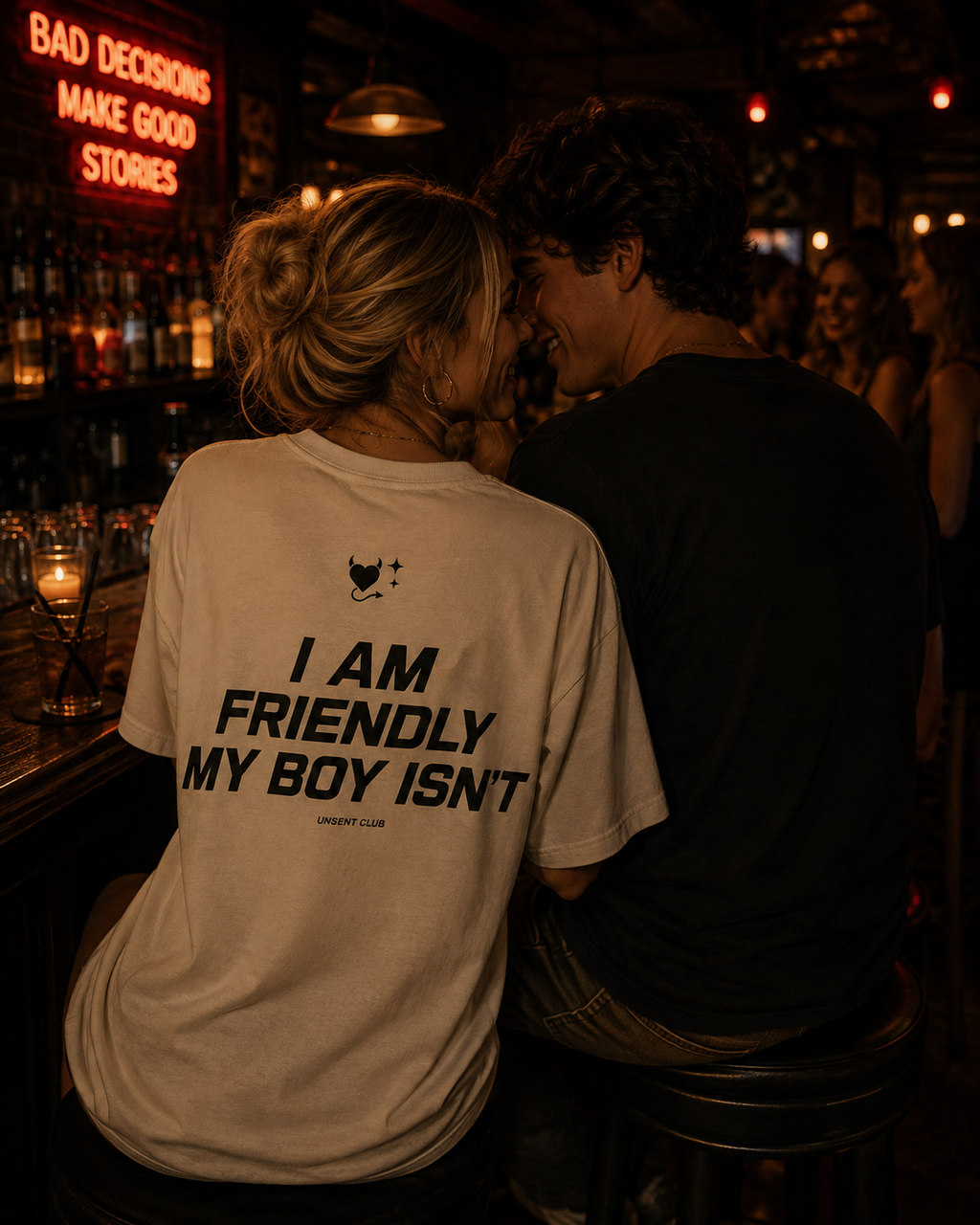 I'M FRIENDLY, MY BOY ISN'T